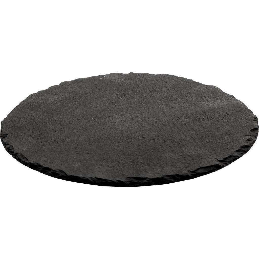 30*0,5 см круглое черное сланец фото