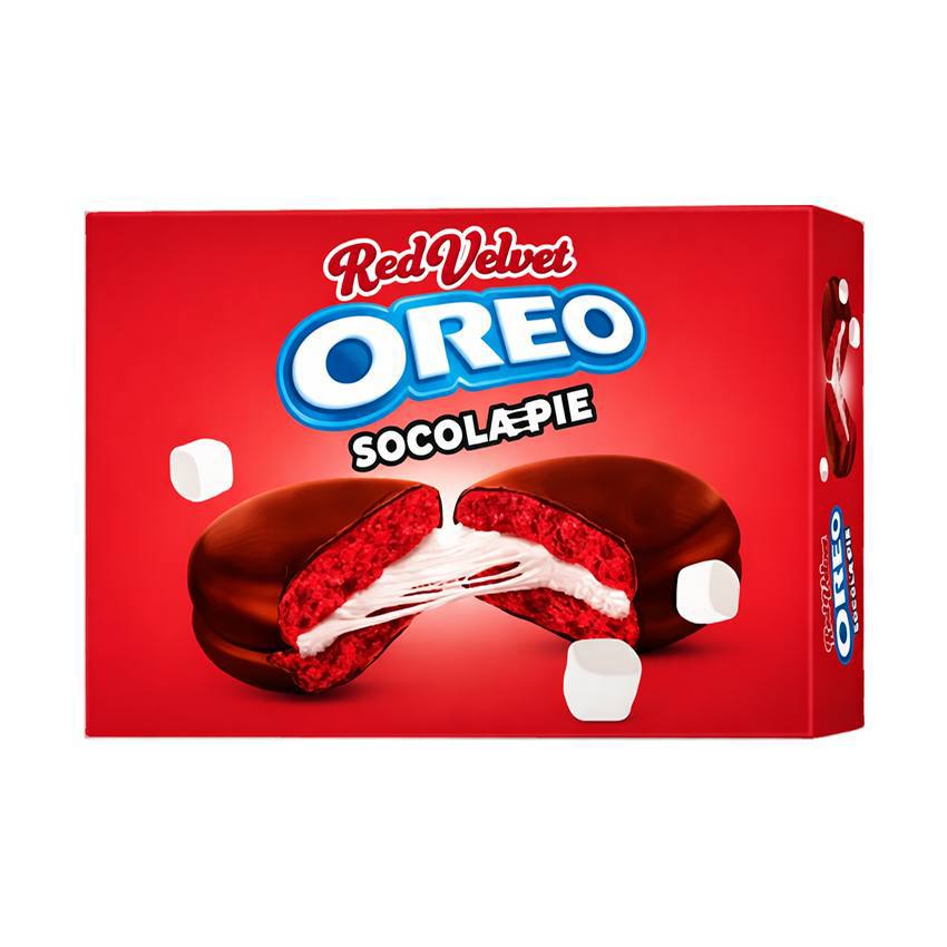 Oreo внезапно стал Choco Pie в составе новинки шоколадное печенье socola pie с красным бархатным бисквитом и кремовой начинкой.jpg