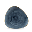 Тарелка мелкая треугольная Churchill Stonecast Blueberry SBBSTR71 19,2см, без борта