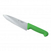 Нож поварской P.L. Proff Cuisine PRO-Line 20 см, зеленая пластиковая ручка, волнистое лезвие фото