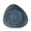 Тарелка мелкая треугольная Churchill Stonecast Blueberry SBBSTR91 22,9см, без борта фото