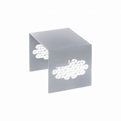 Подставка-куб для фуршета Luxstahl ажурная 190х150х150 мм серебро в Екатеринбурге, фото