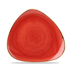 Тарелка мелкая треугольная Churchill Stonecast Berry Red SBRSTR91 22,9см, без борта в Екатеринбурге фото