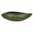 Блюдо овальное Лист P.L. Proff Cuisine 31,5*19*5 см Green Banana Leaf пластик меламин