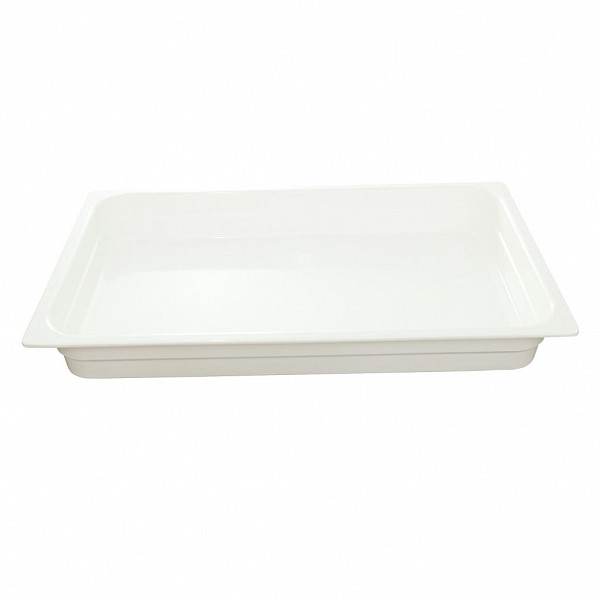 Блюдо прямоугольное P.L. Proff Cuisine 41,7*28,2*6,5 см White пластик меламин фото