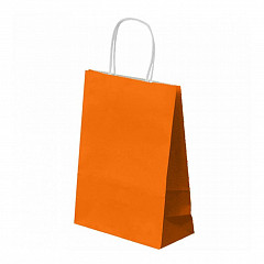 Пакет для покупок с ручками Garcia de Pou 26+14*32 см, апельсиновый, бумага в Екатеринбурге, фото