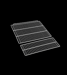 Полки в сборе для шкафа морозильного Hurakan HKN-UF в&nbsp;Екатеринбурге фото