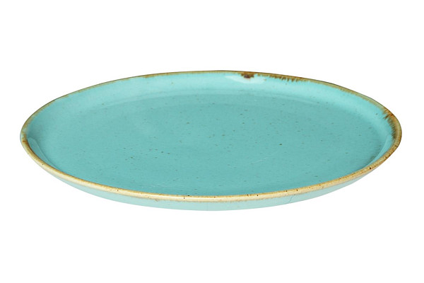 Тарелка для пиццы Porland 32 см фарфор цвет бирюзовый Seasons (162932) фото