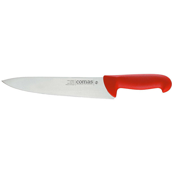 Нож поварской Comas 20 см, L 32,8 см, нерж. сталь / полипропилен, цвет ручки красный, Carbon (10105) фото