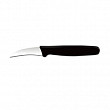Нож для чистки овощей  7см, изогнутый, черный 400836