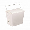 Коробка для лапши с ручками Garcia de Pou 780 мл белая, 8*7 см, 50 шт/уп, картон фото