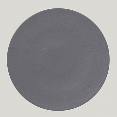 Тарелка круглая плоская RAK Porcelain NeoFusion Stone 24 см (серый цвет) в Екатеринбурге фото