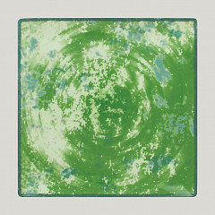 Тарелка квадратная плоская RAK Porcelain Peppery 30*30 см, зеленый цвет в Екатеринбурге, фото