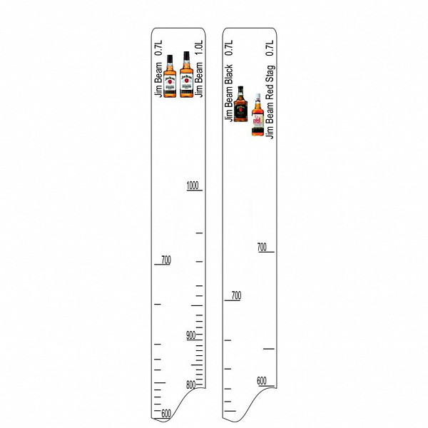 Барная линейка P.L. Proff Cuisine Jim Beam (700мл/1л) / Black (700мл) / Red Stag (700мл) фото