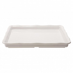 Блюдо прямоугольное с бортом P.L. Proff Cuisine 35*30*4,5 см White пластик меламин в Екатеринбурге фото