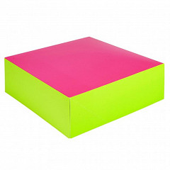 Коробка для кондитерских изделий Garcia de Pou 16*16 см, фуксия-зеленый, картон в Екатеринбурге, фото
