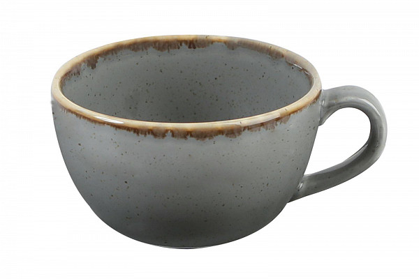 Чашка Porland 340 мл фарфор цвет темно-серый Seasons (322134) фото