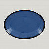 Блюдо овальное RAK Porcelain LEA Blue (синий цвет) 26 см фото