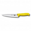 Универсальный нож Victorinox Fibrox 25 см, ручка фиброкс желтая