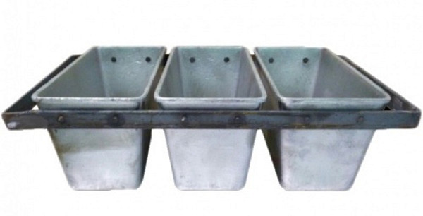 Форма хлебная Спика № 10х3, 3 секции, с ручками фото