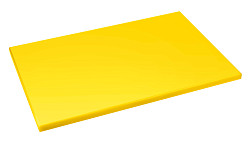 Доска разделочная Restola 600х400мм h18мм, полиэтилен, цвет желтый 422111206 в Екатеринбурге, фото