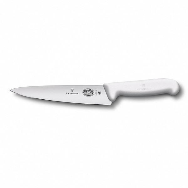 Универсальный нож Victorinox Fibrox 25 см, ручка фиброкс белая фото