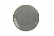 Тарелка безбортовая Porland 18 см фарфор цвет темно-серый Seasons (187618)