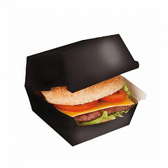 Коробка для бургера Garcia de Pou Black, 14*14*8 см, 50 шт/уп в Екатеринбурге фото