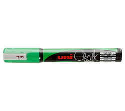Маркер меловой UNI Mitsubishi Pencil Chalk PWE-5M 1,8-2,5 мм Зеленый неон в Екатеринбурге фото