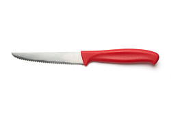 Нож для стейка Comas 12 см, L 23 см, нерж. сталь / полипропилен, цвет ручки красный, Puntillas (7535) в Екатеринбурге фото