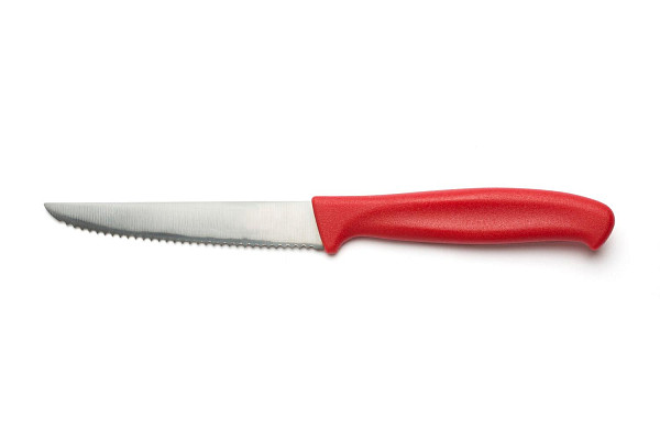 Нож для стейка Comas 12 см, L 23 см, нерж. сталь / полипропилен, цвет ручки красный, Puntillas (7535) фото