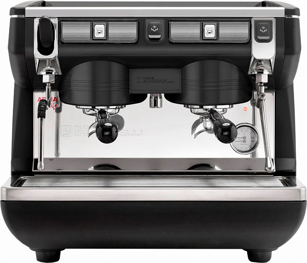 Рожковая кофемашина Nuova Simonelli Appia Life Compact 2Gr S 220V черная+экономайзер+высокие группы (167633) фото