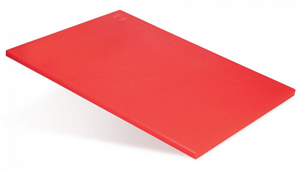 Доска разделочная Luxstahl 600х400х18 красная полипропилен фото