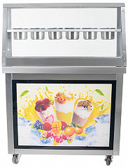 Фризер для жареного мороженого Foodatlas KCB-1F (контейнеры, световой короб, стол для топпингов) в Екатеринбурге, фото