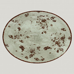 Тарелка овальная плоская RAK Porcelain Peppery 26*19 см, серый цвет в Екатеринбурге, фото