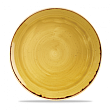 Тарелка мелкая круглая Churchill Stonecast Mustard Seed Yellow SMSSEV111 28,8см, без борта