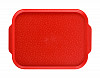 Поднос столовый с ручками Luxstahl 450х355 мм красный фото