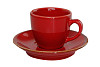 Чашка кофейная Porland 90 мл фарфор цвет красный Seasons (312109) фото