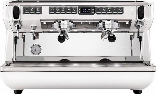 Рожковая кофемашина Nuova Simonelli Appia Life XT 2Gr V 220V белая+высокие группы (168251) фото