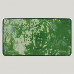 Тарелка прямоугольная плоская RAK Porcelain Peppery 33,5*18 см, зеленый цвет в Екатеринбурге, фото