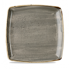 Тарелка мелкая квадратная Churchill Stonecast Peppercorn Grey SPGSDS101 26,8 см в Екатеринбурге фото