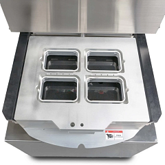 Запайщик лотков Hualian Machinery HVT-450R (нерж.СКИН) (4 лотка,187*137*120), фото 4