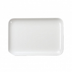 Блюдо прямоугольное с бортом P.L. Proff Cuisine 24,8*17,1*1,9 см White пластик меламин в Екатеринбурге фото