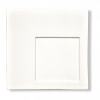24*24 см квадратная смещенное дно белая фарфор фото