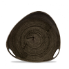 Тарелка мелкая треугольная без борта Churchill Stonecast Patina Iron Black PAIBTR71 фото