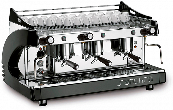 Рожковая кофемашина Royal Synchro 3gr 21l semiautomatic белая фото