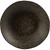 Тарелка мелкая безбортовая Style Point Stone Black 26,5 см, цвет черный, Q Authentic (QU52909) фото