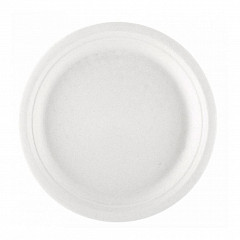 Тарелка одноразовая Garcia de Pou 26*2 см, белая, 50 шт, сахарный тростник в Екатеринбурге, фото