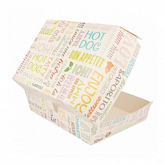 Коробка для бургера Garcia de Pou Parole 22,5*18*9 см, 50 шт/уп, картон в Екатеринбурге фото