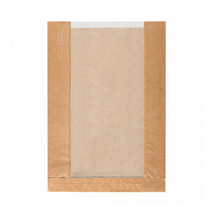 Пакет для хлеба с окном Garcia de Pou Feel Green 26+10*38 см, крафт-бумага 36 г/см2, 125 шт/уп в Екатеринбурге фото